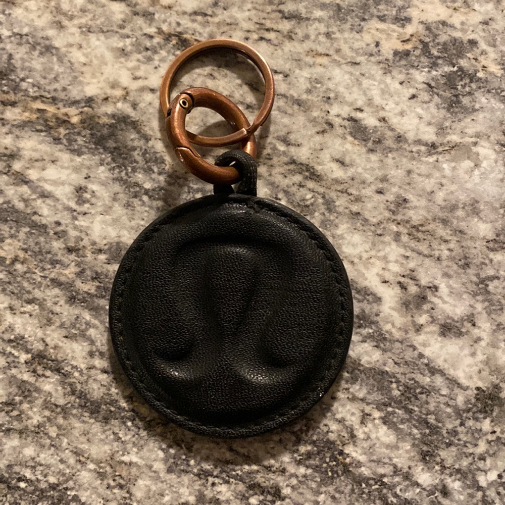 Black lulu lemon key chain. Great condition